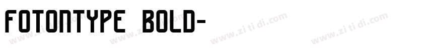fotontype bold字体转换